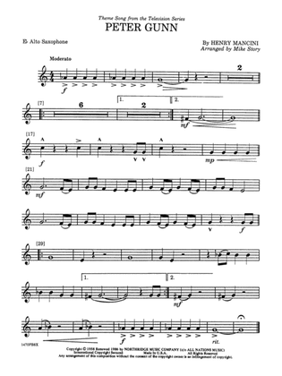 Peter Gunn: E-flat Alto Saxophone