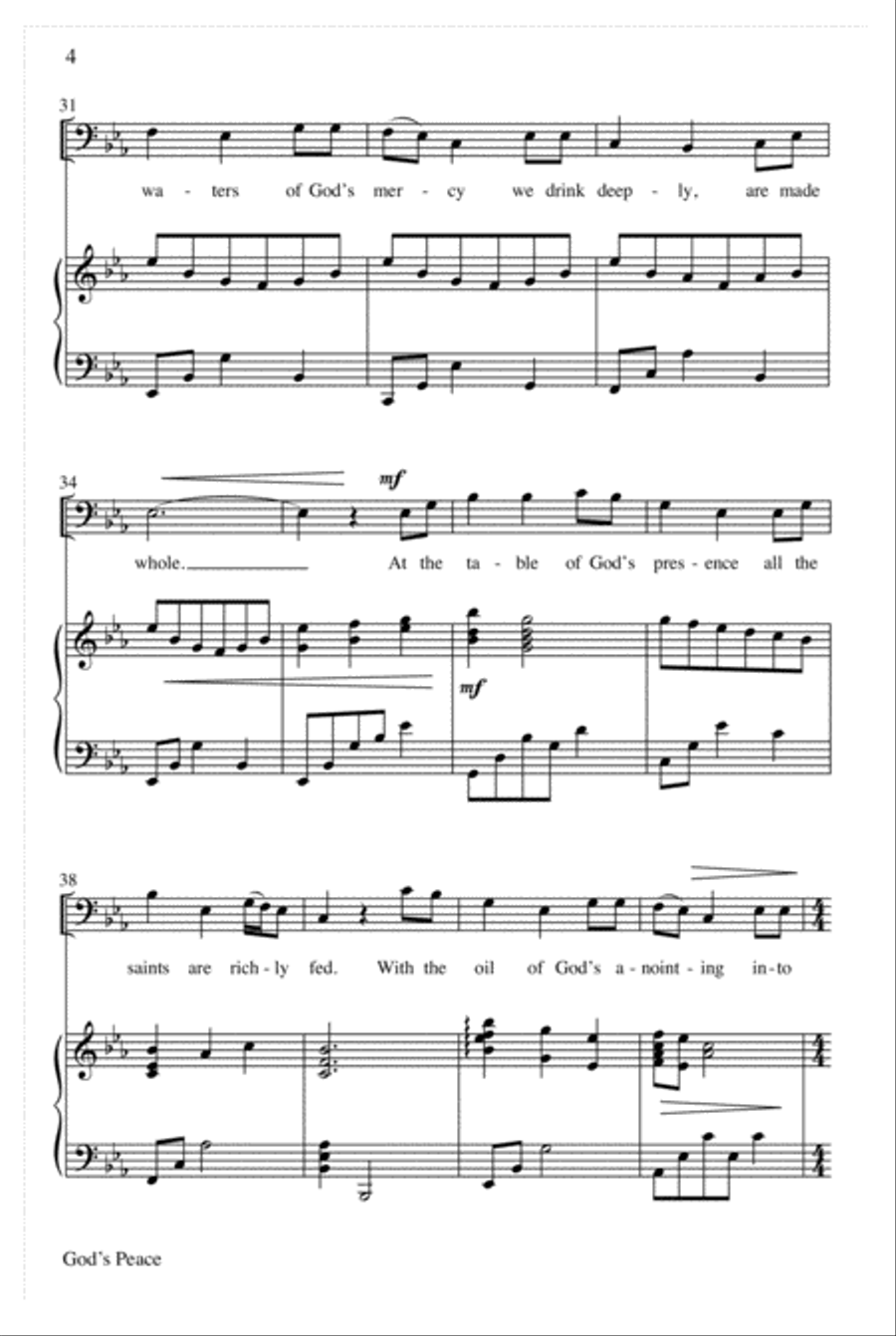 God's Peace God's Peace 3-Part scores gallery preview page 5