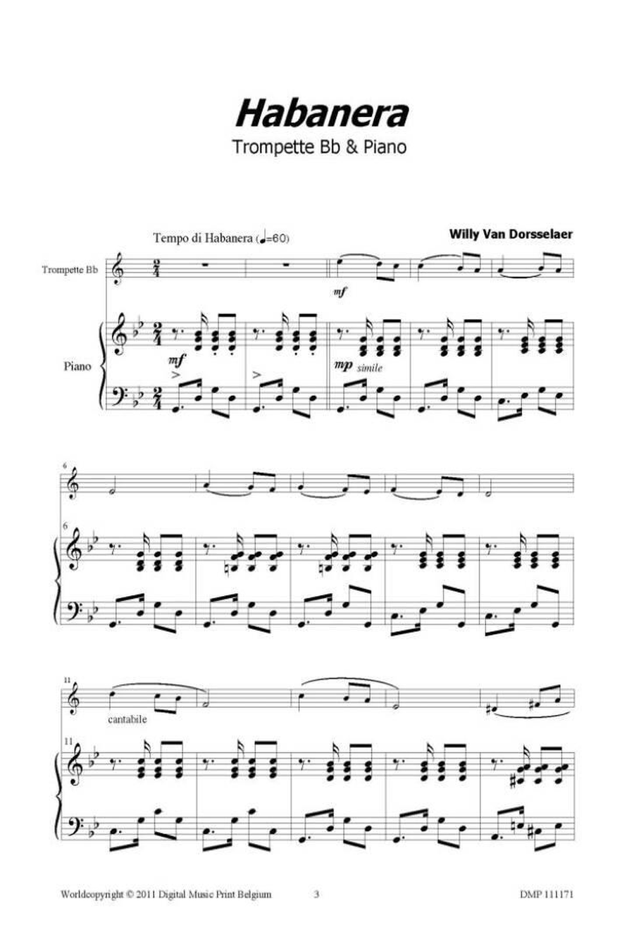 Habanera Trumpet Solo scores gallery preview page 2