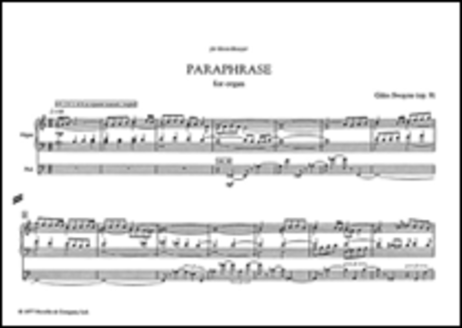 Swayne: Paraphrase for Organ