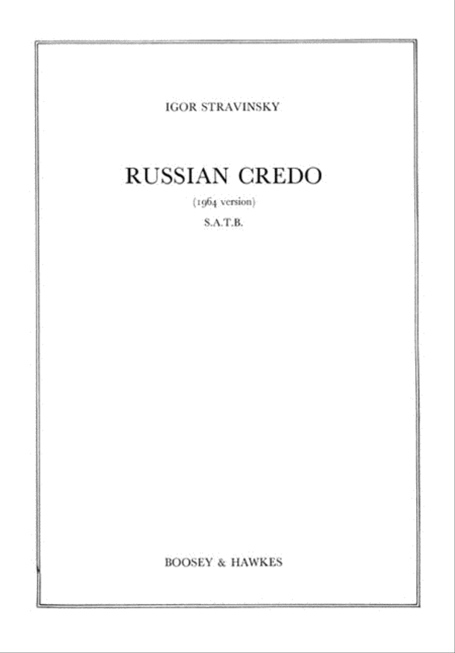 Credo 4-Part scores gallery preview page 1