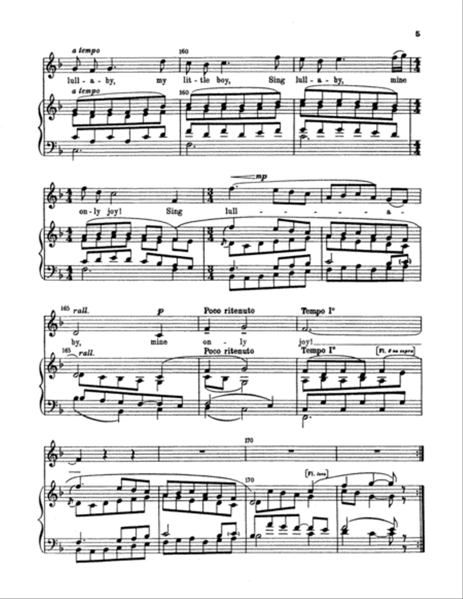 Lullaby (Upon my lap my sov'reign sits) 4-Part scores gallery preview page 4