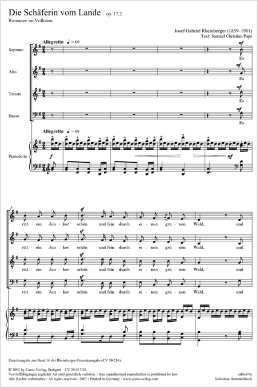 Die Schaferin vom Lande Die Schaferin vom Lande 4-Part scores gallery preview page 10