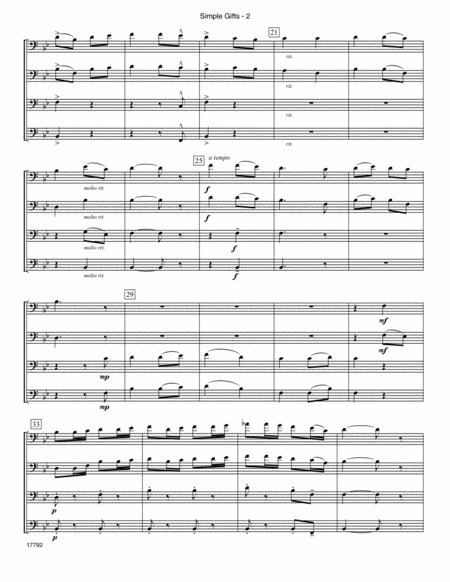Simple Gifts - Full Score