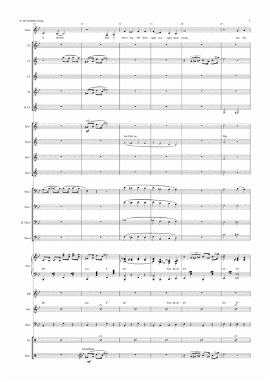 As We Stumble Along Jazz Ensemble scores gallery preview page 5
