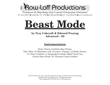 Beast Mode w/Tutor Tracks