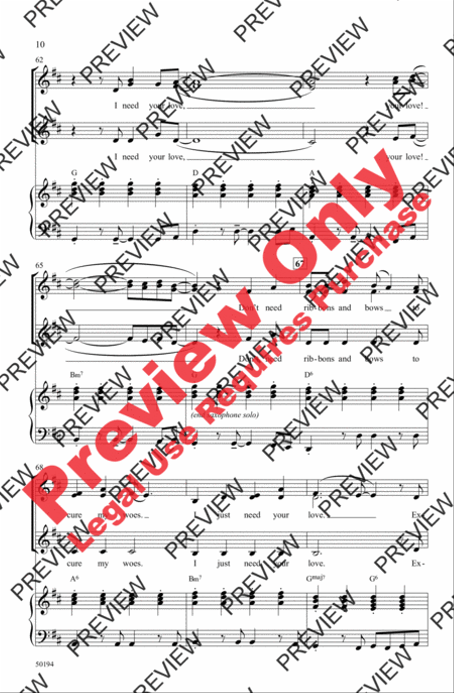 Ribbons and Bows Women's Choir scores gallery preview page 10