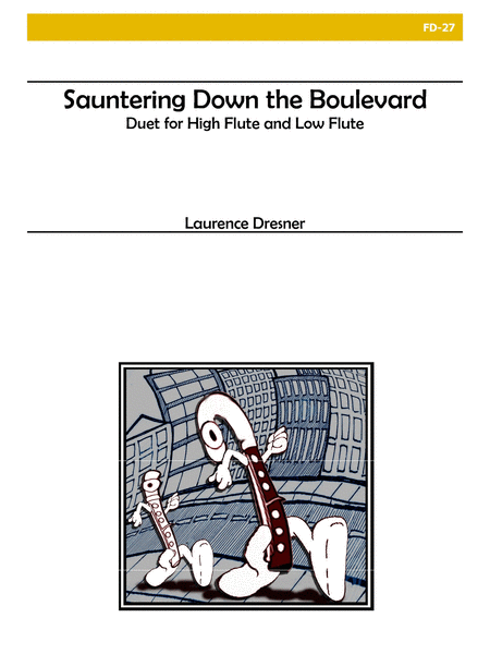 Sauntering Down the Boulevard - Duet for High Flute and Low Flute image number null