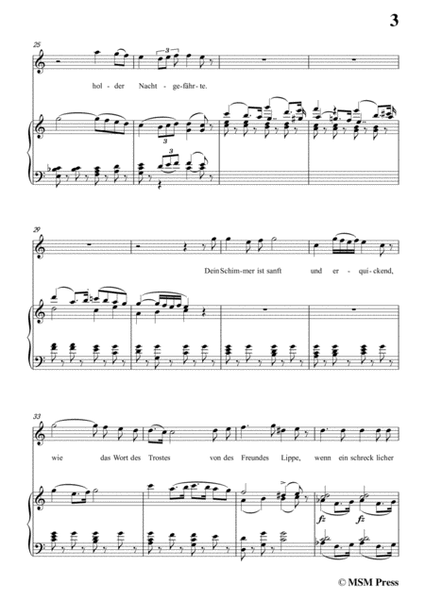Schubert-An den Mond in einer Herbstnacht,D.614,in C Major,for Voice&Piano image number null