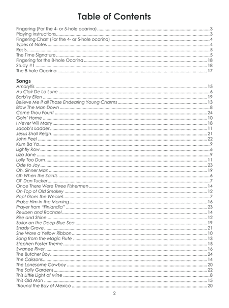 First Lessons Ocarina Ocarina scores gallery preview page 3