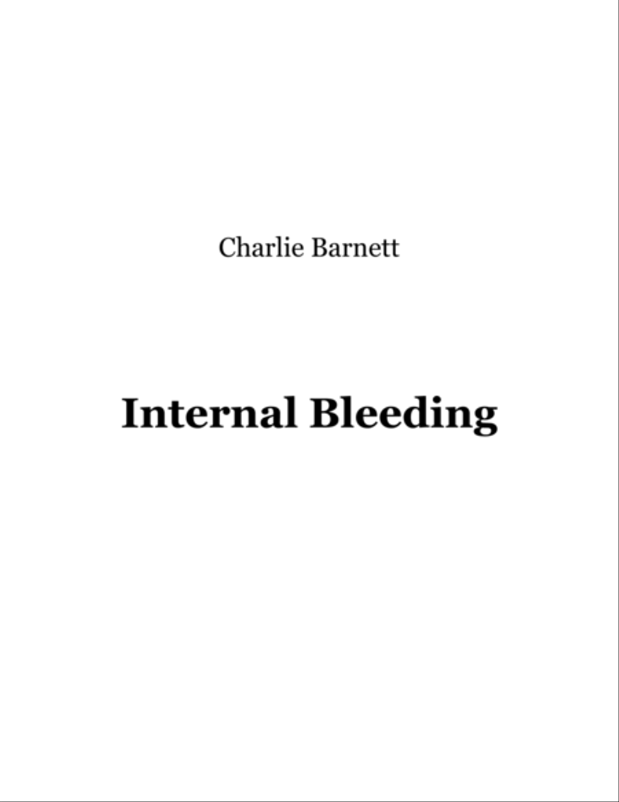Internal Bleeding Piano, Vocal, Guitar scores gallery preview page 1