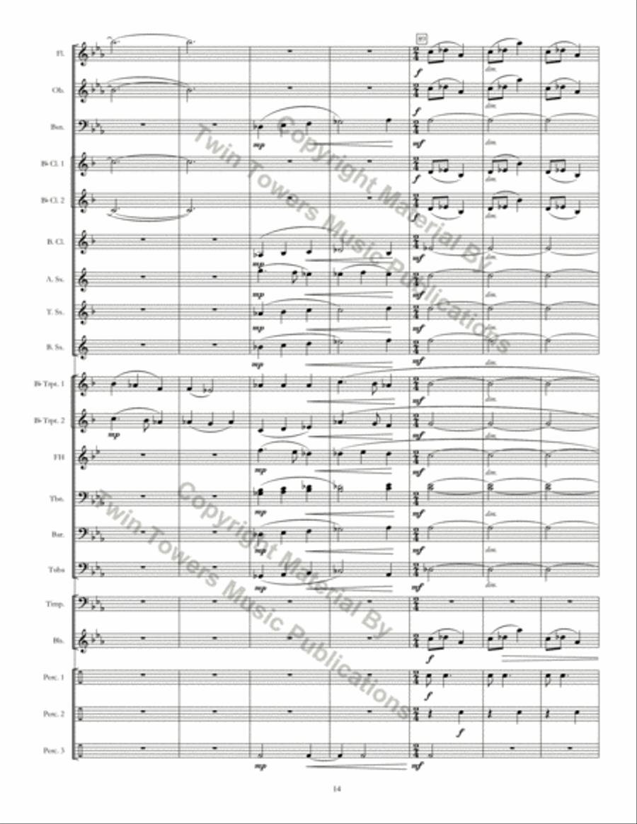 Grazioso Concert Band scores gallery preview page 15