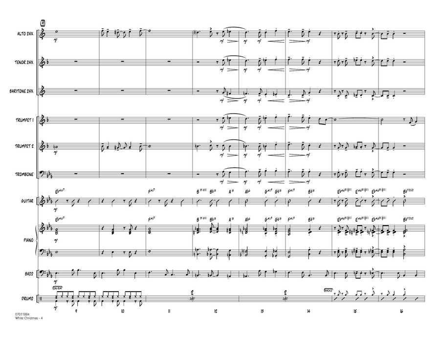 White Christmas - Full Score Jazz Ensemble scores gallery preview page 3