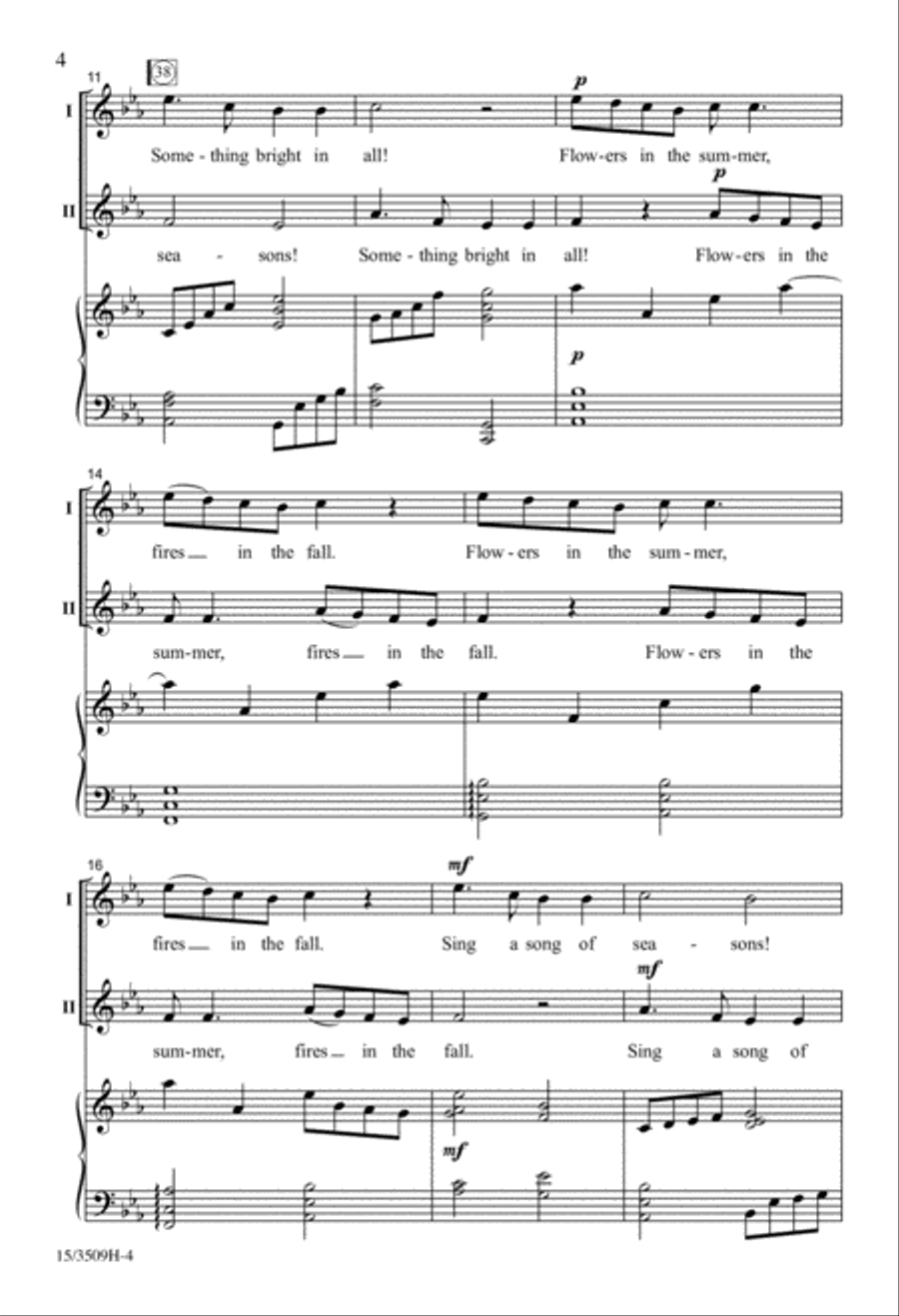 Sing a Song of Seasons! SA scores gallery preview page 3