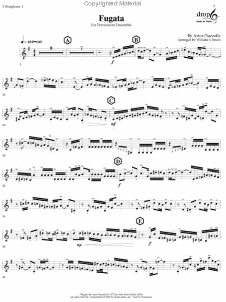 Fugata Percussion Ensemble scores gallery preview page 4