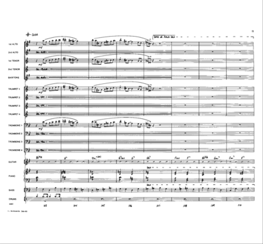 Exit 135 North Jazz Ensemble scores gallery preview page 14