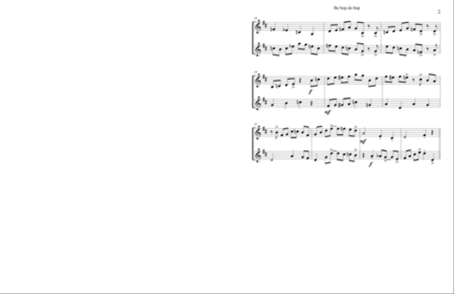 Jazz Clarinet duets Book 2 Clarinet Duet scores gallery preview page 3