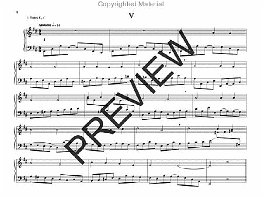Variations on a Polish Hymn for Organ Organ Solo scores gallery preview page 7
