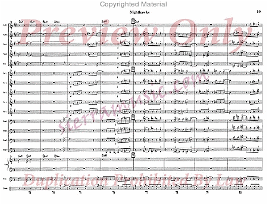 Nighthawks Nighthawks Jazz Ensemble scores gallery preview page 11