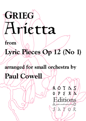 GRIEG Arietta arranged for small orchestra