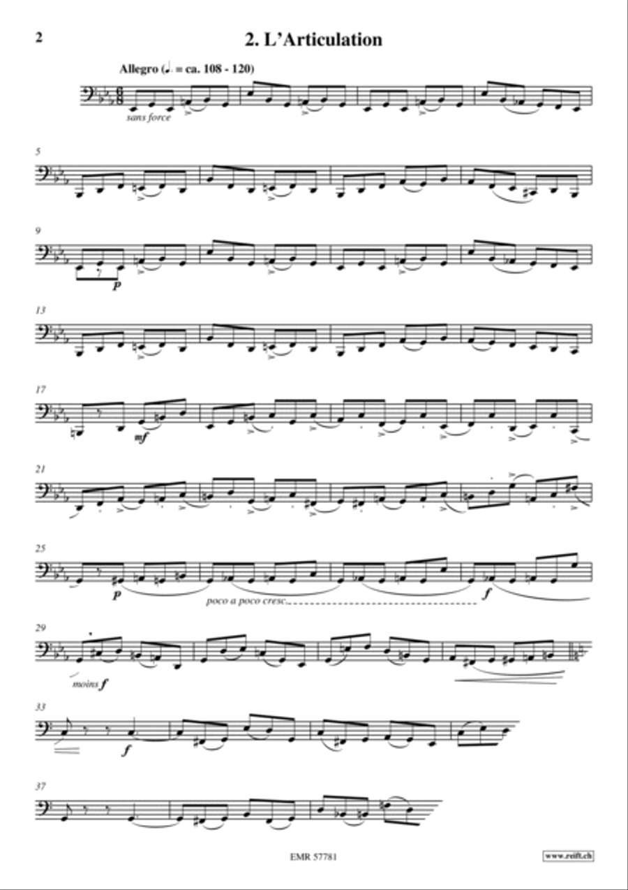 36 Etudes Transcendantes Tuba scores gallery preview page 4