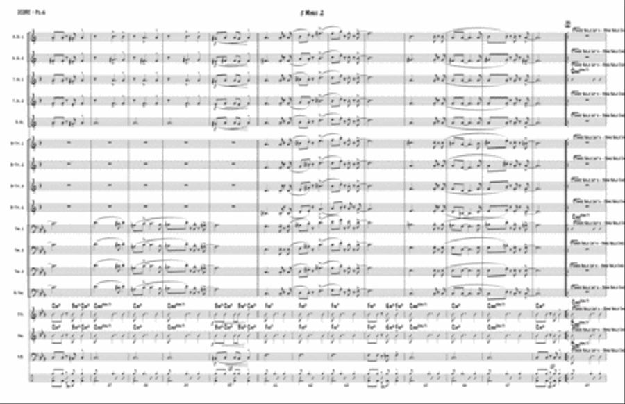 5 Minus 2 - Big Band Sheet Music Jazz Ensemble scores gallery preview page 5