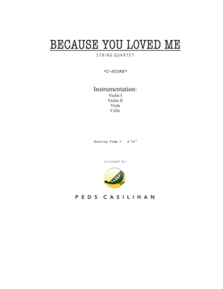 Book cover for Because You Loved Me