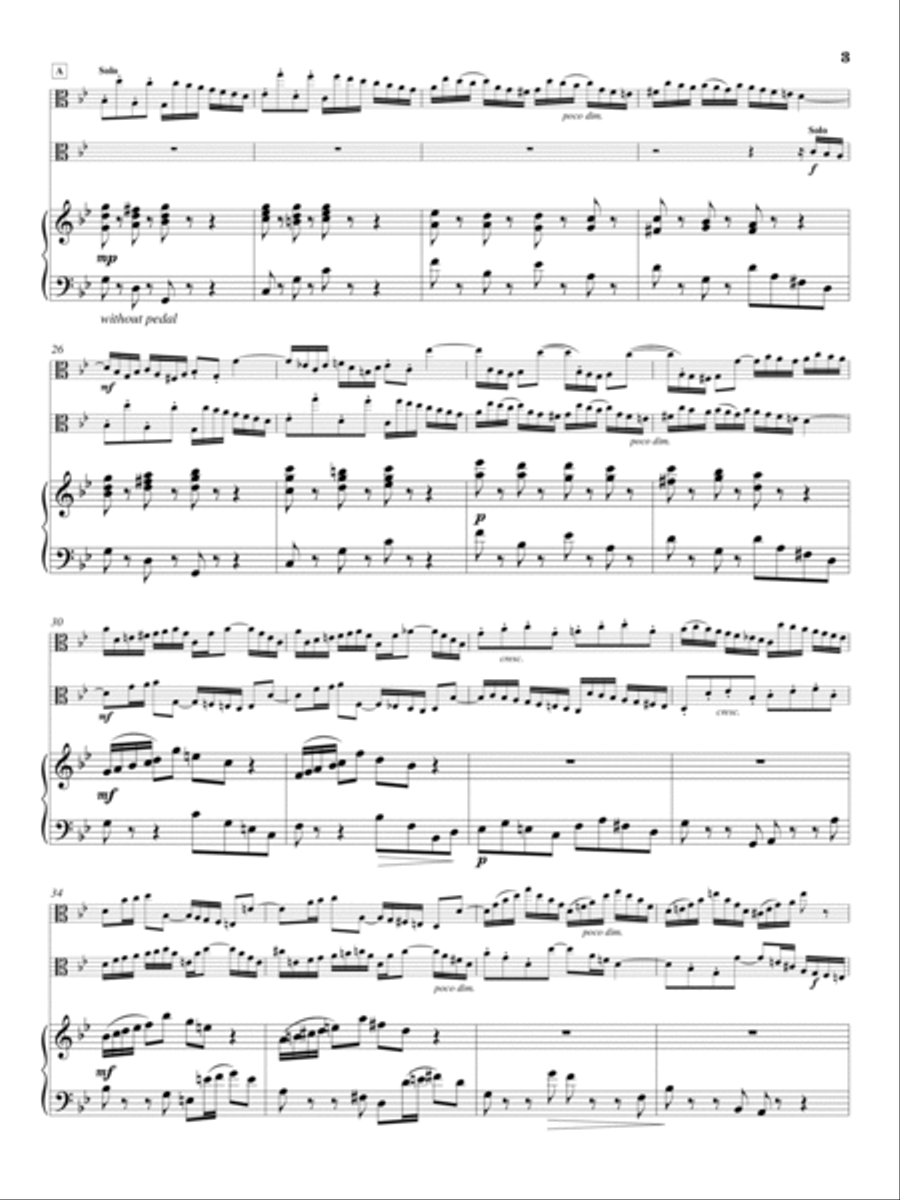 Johann Sebastian Bach: Concerto for two violins in D minor, transcribed for two violas. String Duet scores gallery preview page 4