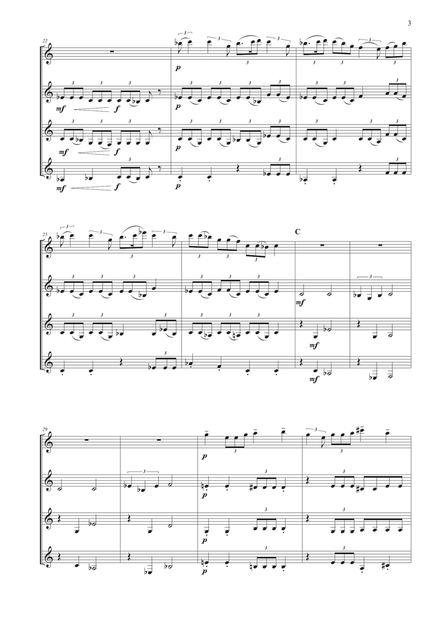 How To Train Your Dragon Woodwind Quartet scores gallery preview page 3