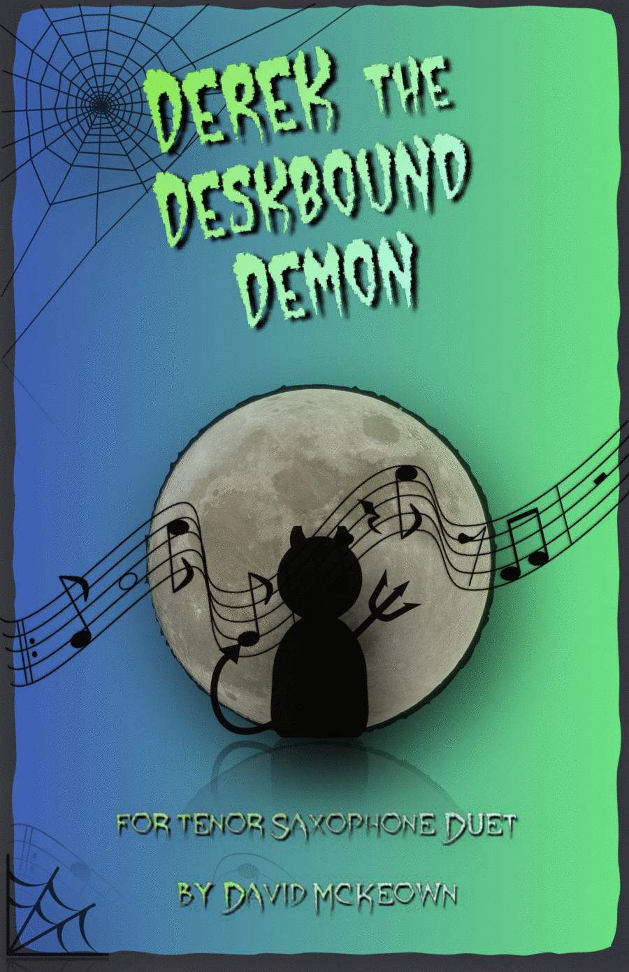 Derek the Deskbound Demon, Halloween Duet for Tenor Saxophone Woodwind Duet scores gallery preview page 1