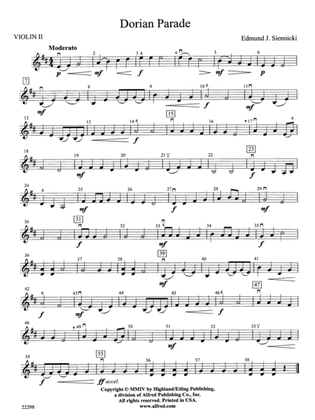 Dorian Parade: 2nd Violin