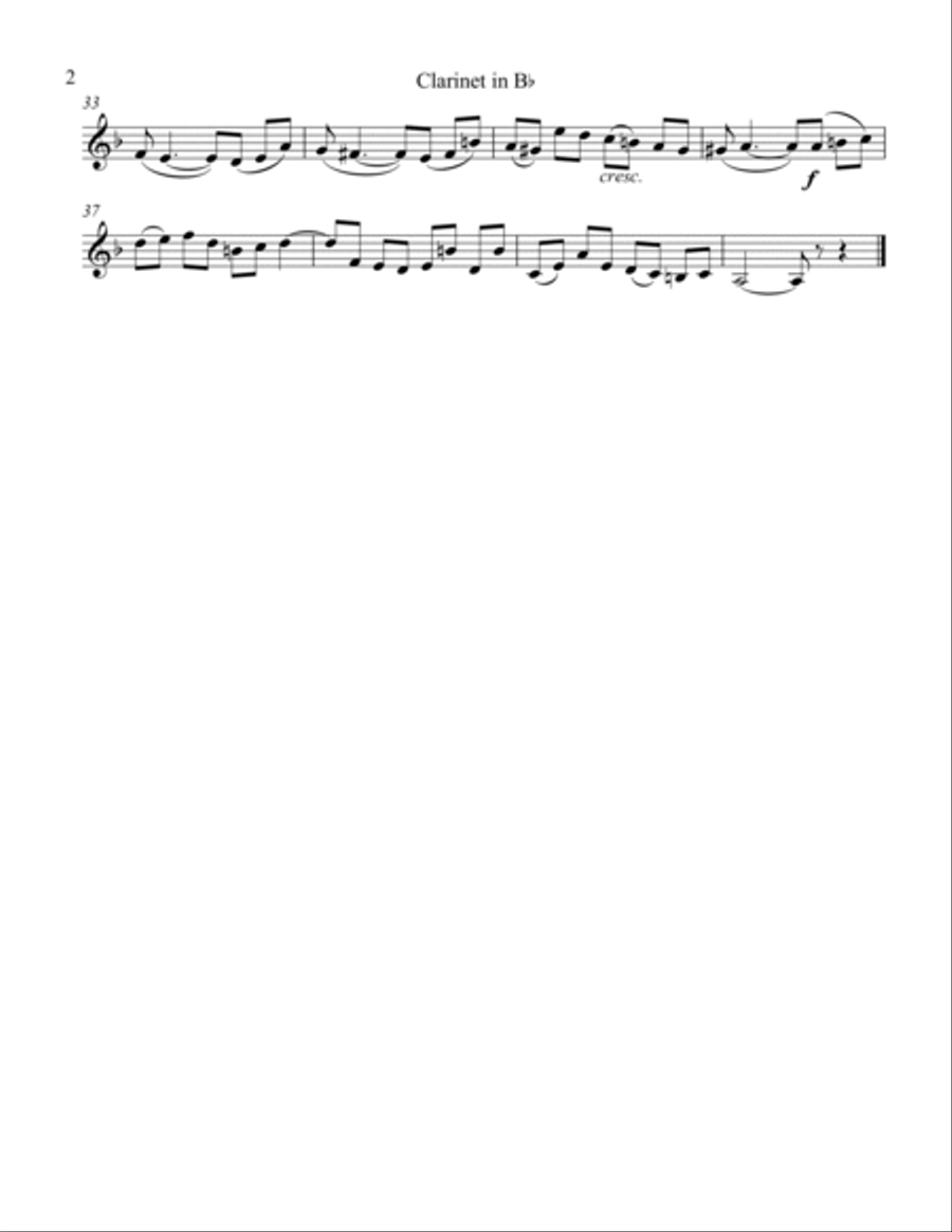 Bouree II Woodwind Duet scores gallery preview page 3