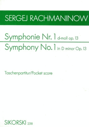 Symphony No1 Op13 Study Score
