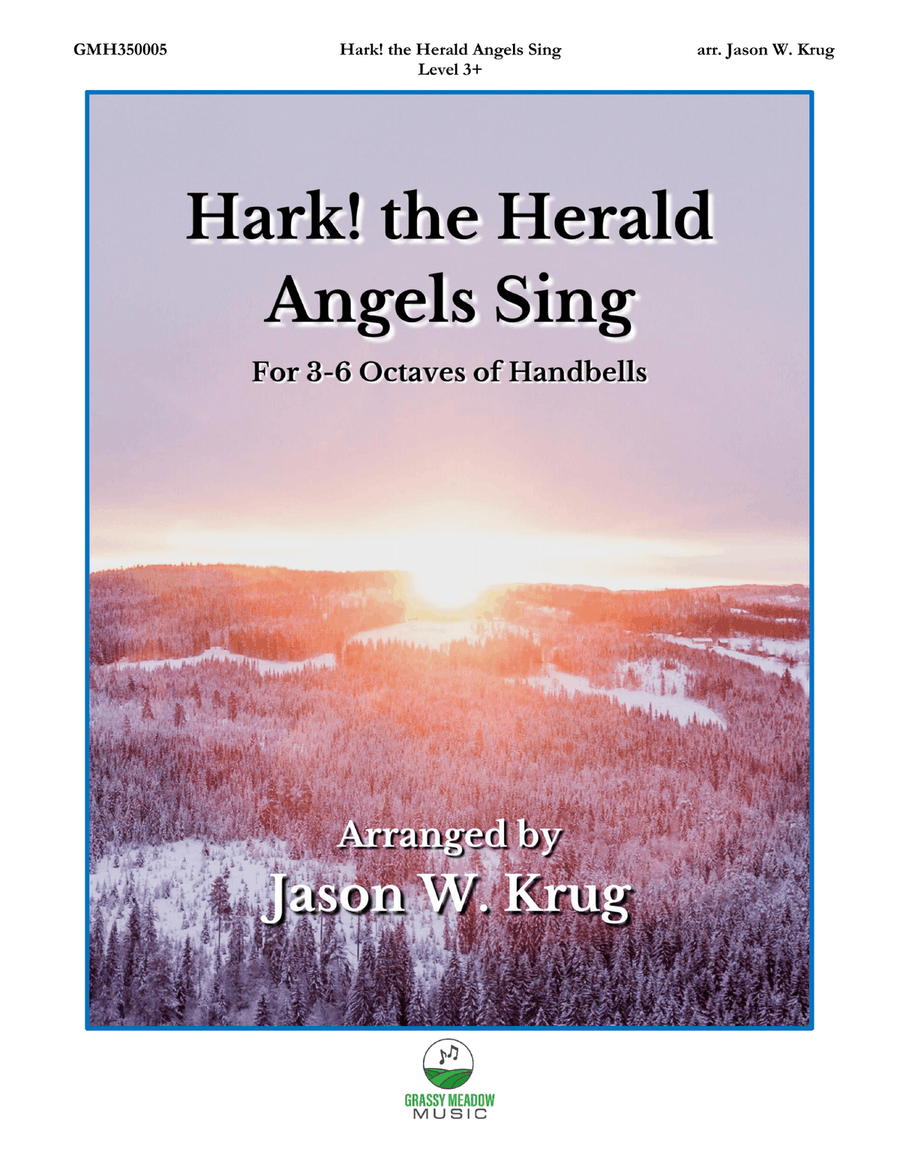 Hark! the Herald Angels Sing (for 3-6 octave handbell ensemble) (site license) 5-Octaves scores gallery preview page 1