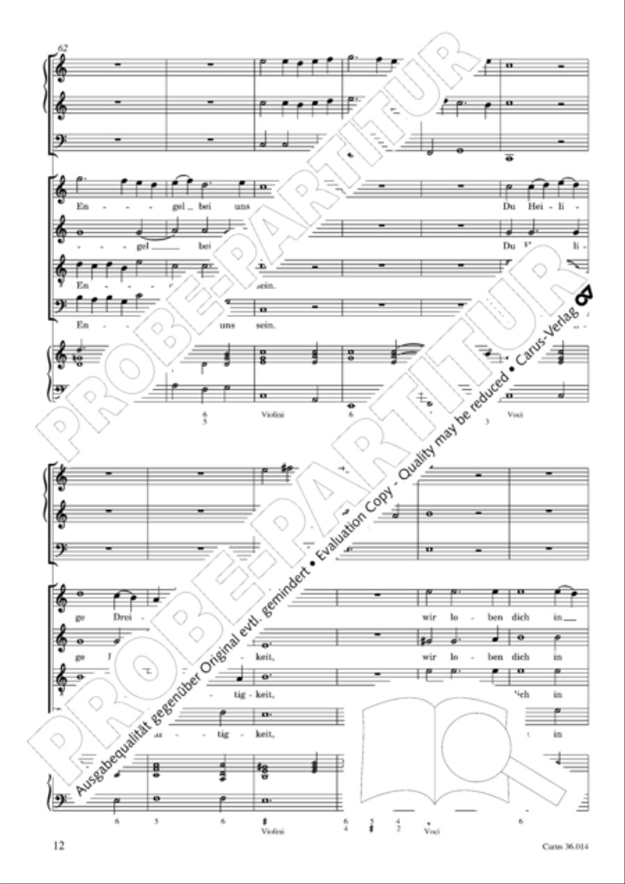 Befiehl dem Engel, dass er komm 4-Part scores gallery preview page 13