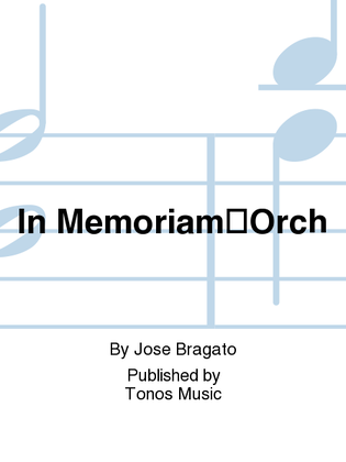 Book cover for In MemoriamOrch