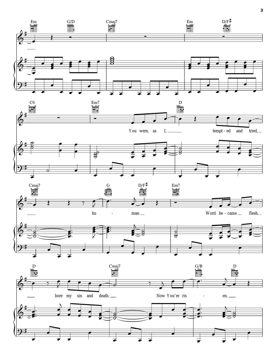 Lead Me To The Cross Acoustic Guitar scores gallery preview page 3