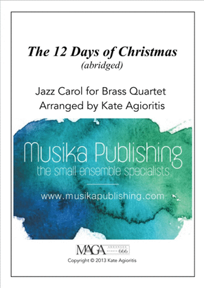 Book cover for The 12 Days of Christmas - for Brass Quartet