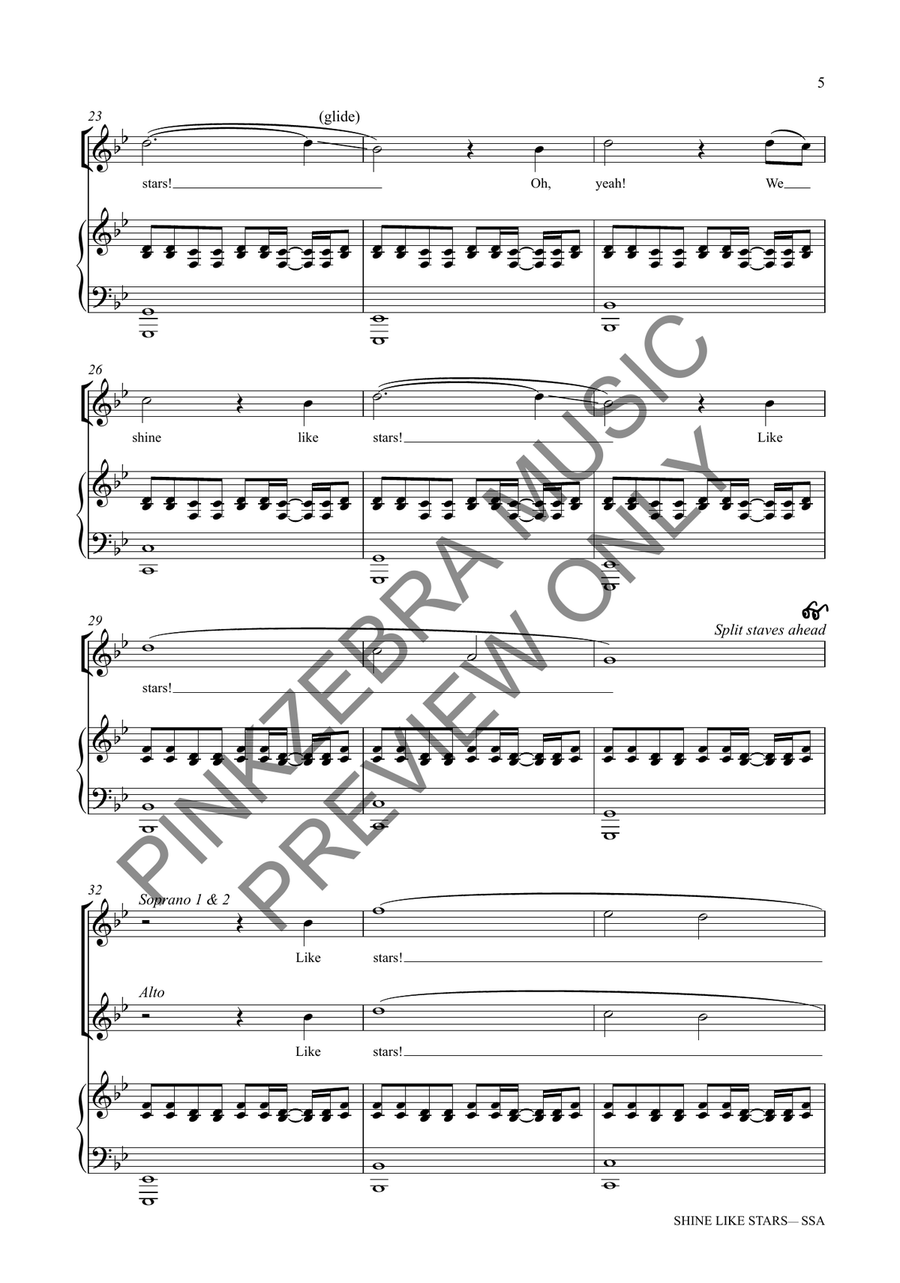 Shine Like Stars (SSA) SSA scores gallery preview page 6