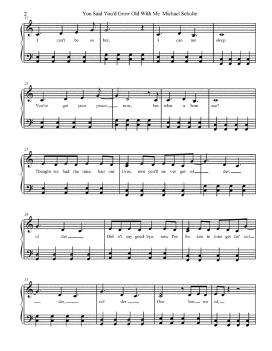 You Said You'd Grow Old With Me Small Ensemble scores gallery preview page 2