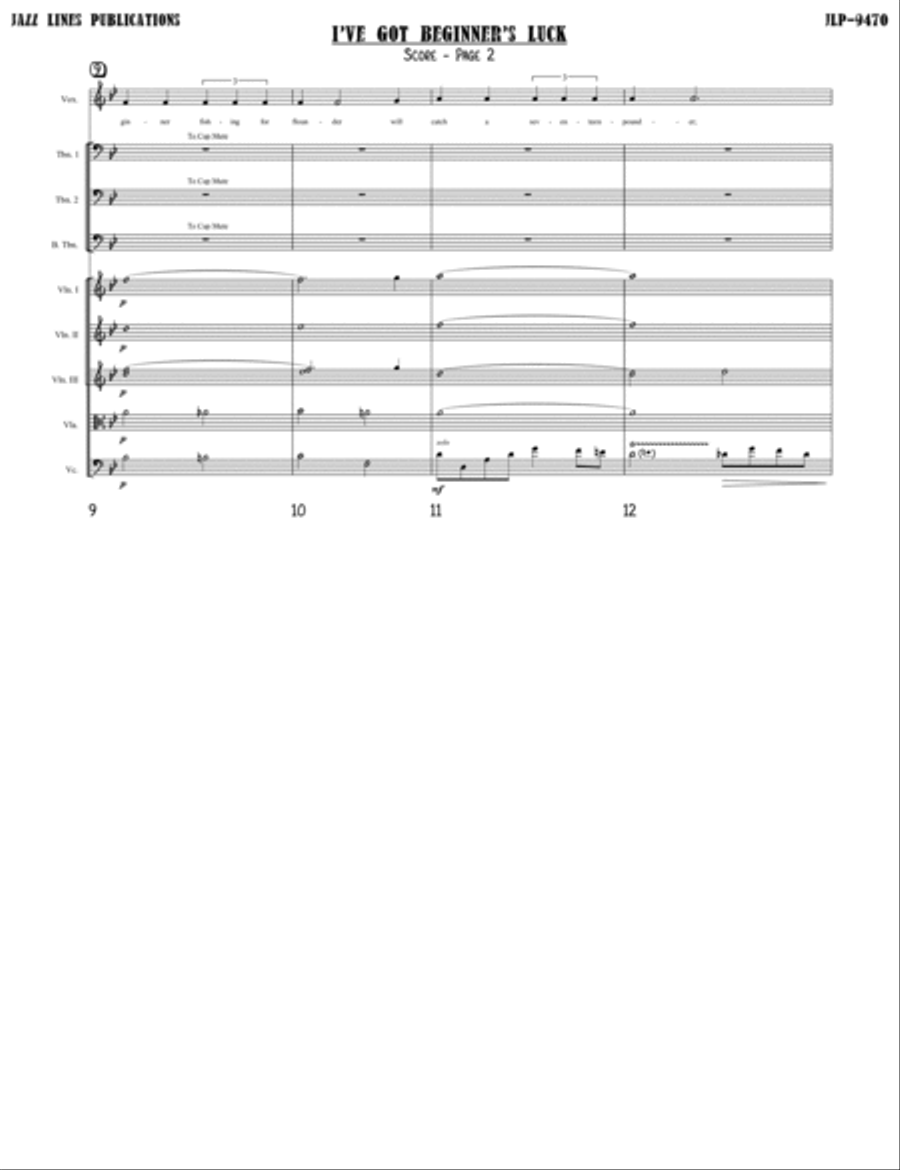I've Got Beginner's Luck Orchestra scores gallery preview page 5