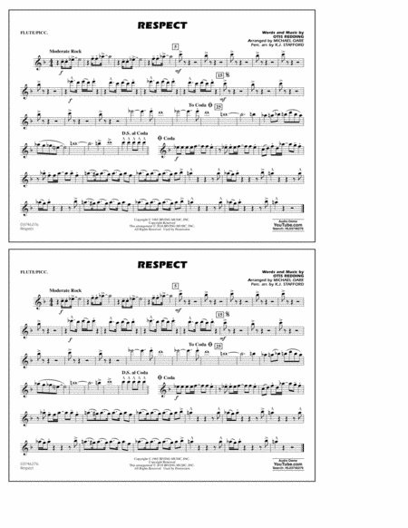 Respect (arr. Michael Oare) - Flute/Piccolo
