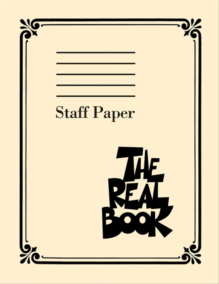 The Real Book – Staff Paper Piano scores gallery preview page 1