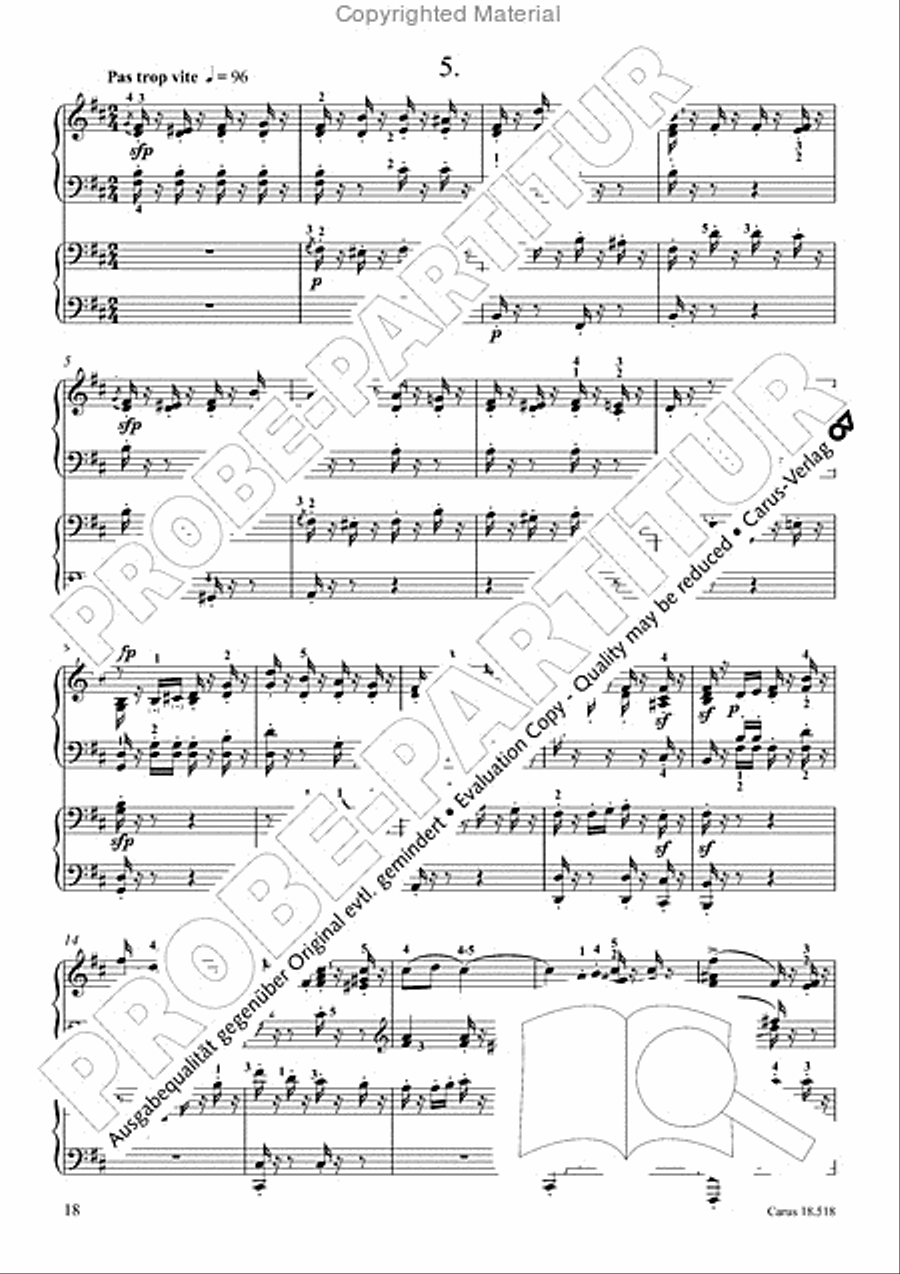6 Pieces in the form of canons Piano scores gallery preview page 20