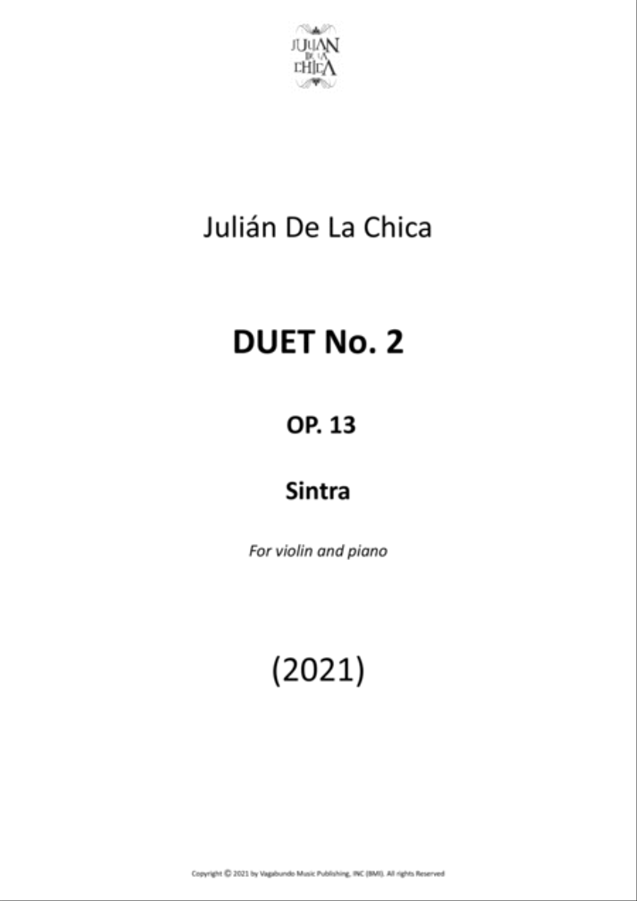 De La Chica: Duet No. 2, Op. 13: Sintra Violin Solo scores gallery preview page 2