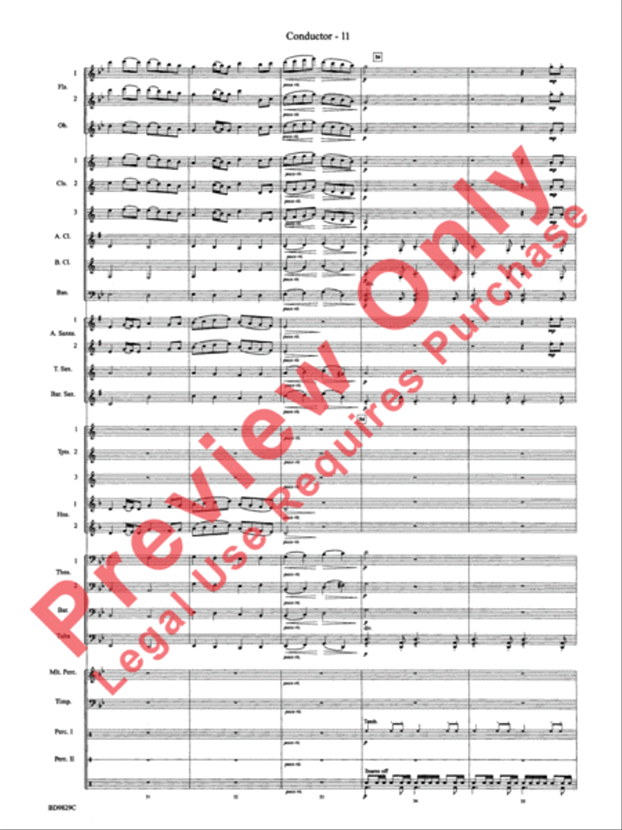 Christmas Winds (Overture) Concert Band scores gallery preview page 13
