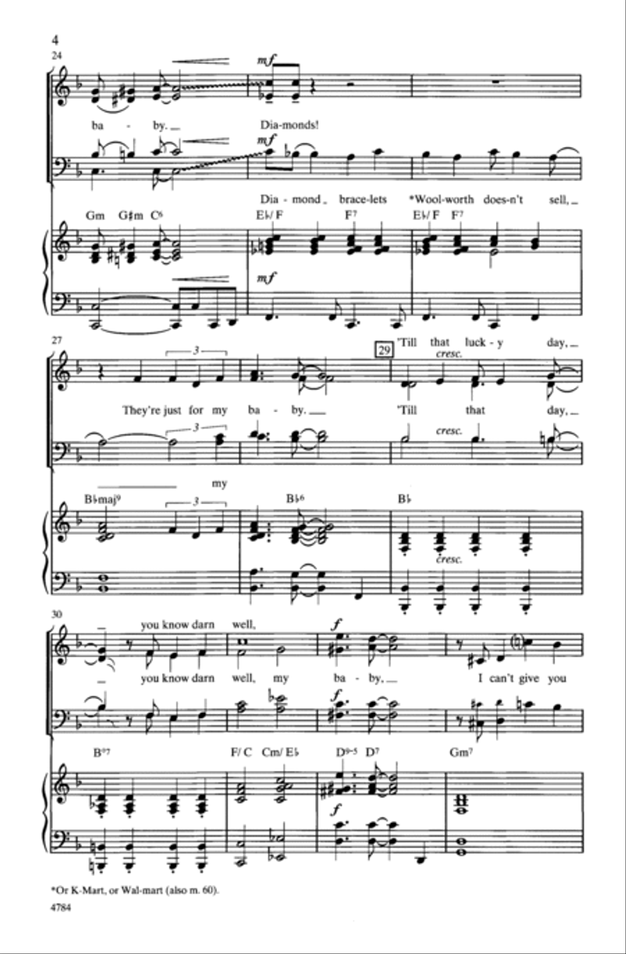 I Can't Give You Anything but Love Choir scores gallery preview page 3