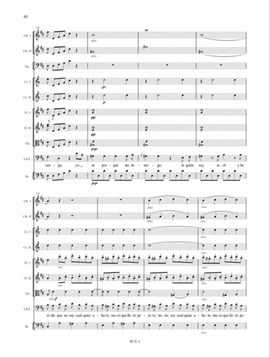 Clementina. Zarzuela in two acts (G 540). Critical Edition Score scores gallery preview page 12