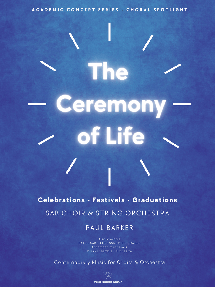 The Ceremony of Life [SAB Choir & String Orchestra] 3-Part scores gallery preview page 1