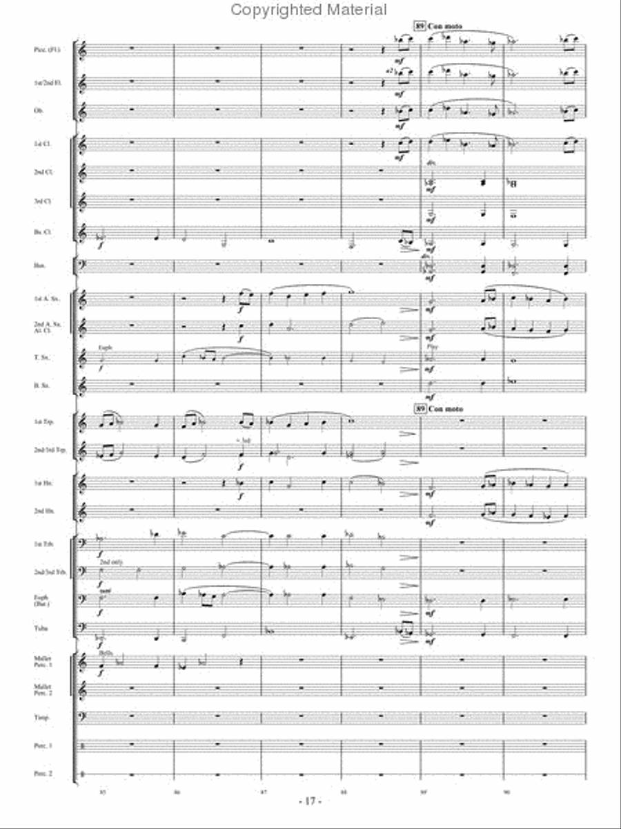 Beyond the Breaking Tides Concert Band scores gallery preview page 16